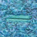 Gepaspoileerd zijden knoopsgat, in mohair-boudé stof